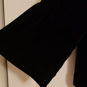 Velvet bell sleeve Cape jacket